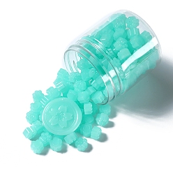 Аквамарин Отпечаток лапы частицы сургуча, для ретро печать печать, аквамарин, 9.5x8.5x6 мм