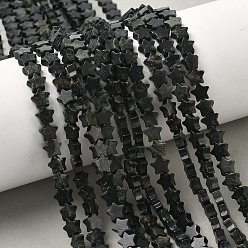 Яшма Камбаба Натуральные пряди камбабы из яшмы, звезда, 5.5x6.5x2.5 мм, отверстие : 0.8~1 мм, около 73~78 шт / нитка, 15.35~15.47 дюйм (39~39.3 см)