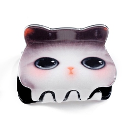 Гейнсборо Заколки для волос из ПВХ в форме кошачьих когтей, аксессуары для волос для женщин и девочек, светло-серые, 32x51x33 мм