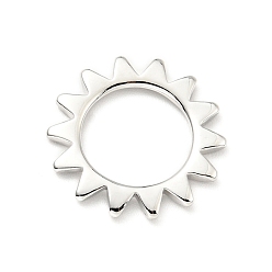 Платина Латунные подвески, без кадмия и без свинца, солнце, платина, 17x1.5 мм