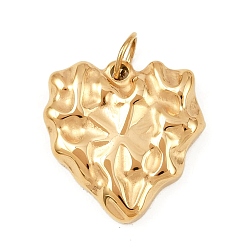 Золотой 304 подвески из нержавеющей стали, с целью перехода в кольце, шарма сердца, золотые, 19x18.5x3.5 мм, отверстие : 4.5 мм