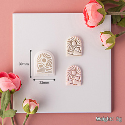 Arch Bohemian style Plastic Molds, Clay Cutters, Clay Modeling Tools, for Earring Making, Arch, 3x2.3x1.15cm