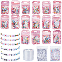 (52) Непрозрачная лаванда Ювелирные изделия, в том числе стеклянный бисер, Акриловые бусины, пластиковые бусины abs, плоская эластичная кристаллическая струна, разнообразные, разноцветные