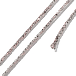 Светло-серый 20м плетеный шнур из полихлопка, плоский, для изготовления ювелирных изделий DIY, светло-серый, 2x0.7 мм, около 21.87 ярдов (20 м) / рулон