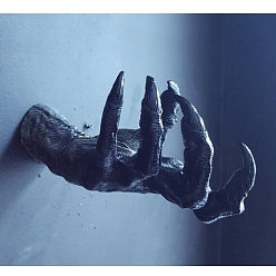 Полуночно-синий Украшения для демонстрации когтей дьявола из смолы, Хэллоуин украшение дома, темно-синий, 135x215 мм