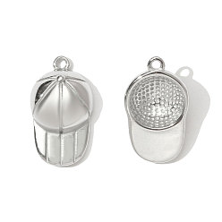 Нержавеющая Сталь Цвет 304 подвески из нержавеющей стали, шляпные прелести, цвет нержавеющей стали, 24x14 мм