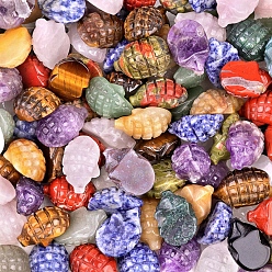 Смешанные камни Фигурки панголинов, вырезанные из натурального и синтетического камня, для украшения рабочего стола домашнего офиса, 26x18 мм