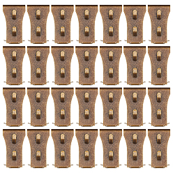 Античная Бронза 30шт. стальная вешалка-крючок, прямоугольные, античная бронза, 66x37.5x12.5 мм