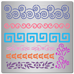 Цветок Трафареты для штампов из нержавеющей стали, для diy scrapbooking / фотоальбом, декоративная тисняющая бумажная карточка, матовый цвет нержавеющей стали, цветок, 160x160x0.5 мм