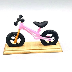 Бледно-Розовый Aolly мини имитация велосипеда украшение, для аксессуаров для кукольного домика, притворяясь опорными украшениями, розовый жемчуг, 71x30x42 мм