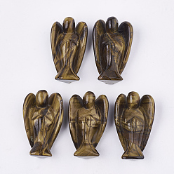 Тигровый глаз Естественный тигр украшения дисплея глаз, ангел, 48~52x30~32x18~20 мм