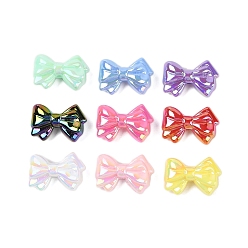 (52) Непрозрачная лаванда Uv акриловые покрытия бусины, бантом, разноцветные, 21x30.5x12 мм, отверстие : 2.8 мм