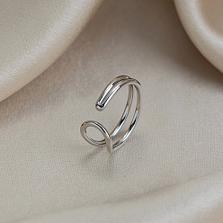 Нержавеющая Сталь Цвет 304 открытые кольца манжеты из нержавеющей стали, овальные, цвет нержавеющей стали, 17 мм