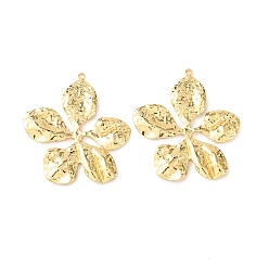 Цветок 304 подвески из нержавеющей стали, реальный 18 k позолоченный, цветок, 42x41x3 мм, отверстие : 1.8 мм