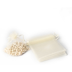 Льняное Полотно 100шт. прямоугольные мешочки из органзы для рукоделия с завязками, на день рождения валентинки свадьба упаковка конфет, белье, 15x10 см