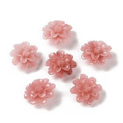 Индийский Красный Синтетические бусины, окрашенные в ракушки, цветок, Индийская красная, 17.5x9 мм, отверстие : 1.5 мм