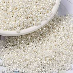 (RR592) Античный Жемчужный Цвета Слоновой Цейлонский Миюки круглые бусины рокайль, японский бисер, (rr 592) старинный слоновая кость жемчужный цейлон, 8/0, 3 мм, отверстие : 1 мм, о 422~455шт / бутылка, 10 г / бутылка