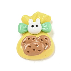 Bag Рождественская тема, непрозрачная смола, декодированные кабошоны, сумка-кролик, 26.5x20.5x8 мм