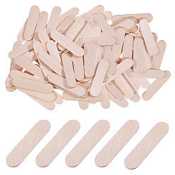 Цвет Древесины 600шт. деревянные палочки для поделок, палочки от мороженого, деревесиные, 40x9.5x2 мм