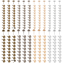 (52) Непрозрачная лаванда 240шт 8 стиль железные гвозди, создание кошелька, скрапбукинга, Фотоальбом, украшение свадебных принадлежностей, детские куклы, бумажные карточки diy, разноцветные, 1.7~2.1x1~1.2 см, 30 шт / стиль
