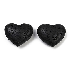 Лавовый камень Сердце натуральный лавовый камень пальмовые камни, тревожность исцеление карманный большой палец камень, 24.5x30~31x17 мм