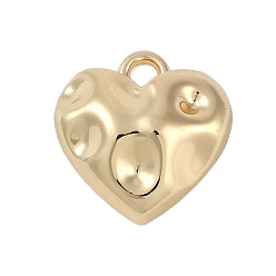 Золотой Стойки подвески обшивки сплава, без свинца и без кадмия, сердце прелести, золотые, 18.5x18x6.5 мм, отверстие : 2.5 мм