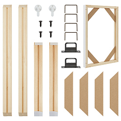 Rauchig Holzrahmen für Ölgemälde, Rechteck, rauchig, 300x200x23 mm