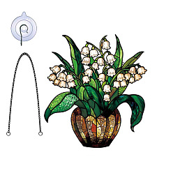 Зеленый Акриловый кулон украшение, с железной цепью и крюком, зелёные, 183x203 мм