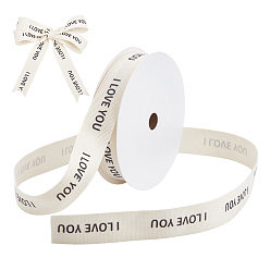 Кукурузный Шелк 1 рулонная полиэфирная лента, плоский с узором слова, цвет колоса кукурузы, 5/8 дюйм (16.5 мм), около 10.00 ярдов (9.14 м) / комплект