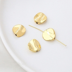 Круглые Spacer бисер латунные, золотые, круглые, 12x12 мм, отверстие : 2 мм