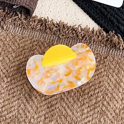 Золотистый Заколки для волос с когтями из ацетата целлюлозы (смола), аксессуары для волос для женщин и девочек, золотые, 84x52 мм