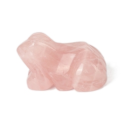 Розовый Кварц Резные фигурки лягушек из натурального розового кварца, Камни Рейки для домашнего офиса, рабочего стола, украшение по фэн-шуй, 38 мм