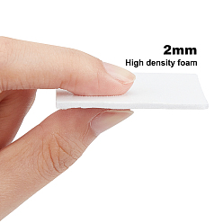Белый Наборы пены бумаги листа губки eva, с двойной липкой спинкой, анти занос, прямоугольные, белые, 15x10x0.2 см