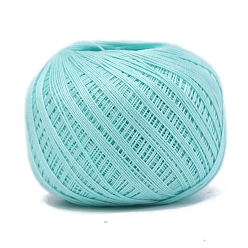 Бледно-бирюзовый Хлопковые волокна пряжа для вязания, для одежды шарфы свитера шали шапки, бледные бирюзовая, 20г/моток
