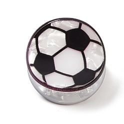 Football Акриловые заколки-коготь для волос для женщин и девочек, футбол, 44~45x22 мм