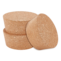 BurlyWood Cork Bottle Stopper, Flat Round, BurlyWood, 72~83x35mm