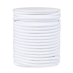 Белый Эластичный шнур, белые, 4 мм, около 20 м / рулон