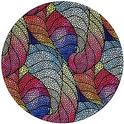 Лист Резиновый с тканевым ковриком для мыши, плоско-круглые, лист, 220x2 мм