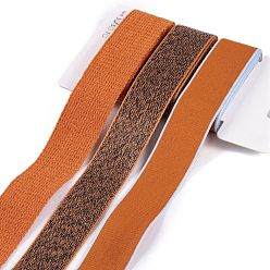 (52) Непрозрачная лаванда 9 шт. 3 стили наборы лент из полиэстера и поликоттона для Хэллоуина, для изготовления бантов, Подарочная упаковка, разноцветные, 7/8~1 дюйм (23~26 мм), 3 ярды / стиль