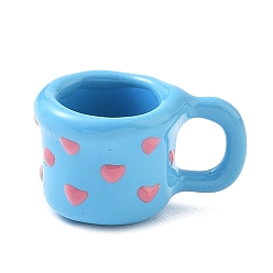 Синий Подвески из эмали и сплава, чашка, синие, 12x20x13.5 мм, отверстие : 5x6 мм