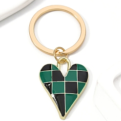 Красный Брелки из сплава эмали, украшения для сумок и кошельков, сердце, красные, 6.5x3 см