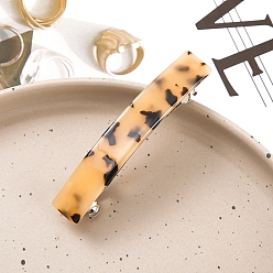 Фора Прямоугольные заколки для волос из ацетата целлюлозы, аксессуары для волос для женщин и девочек, оранжевые, 13x82 мм