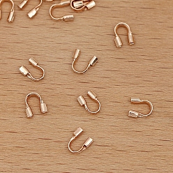 Light Gold Brass Wire Guardian and Protectors, Light Gold, 5x4x1mm