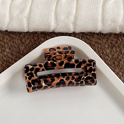 Перу Акриловые коготь заколки, леопард, заколка для волос для женщин и девочек, Перу, 76x42 мм