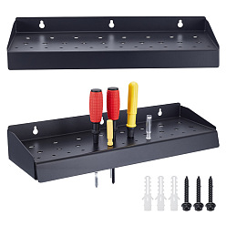 Черный Железные витрины, прямоугольные, чёрные, 42.2x14.5x6.9 см