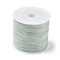 Aguamarina Hilos trenzados de nailon, cordones chinos para anudar, ideales para la elaboración de joyas y manualidades de macramé., aguamarina, 0.8 mm, aproximadamente 49.21 yardas (45 m) / rollo
