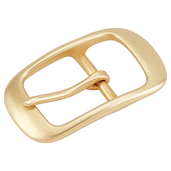Light Gold Brass Men's Belt Buckles, Roller Heel Bar Buckle, Rectangle, Light Gold, 84x50.5x14mm