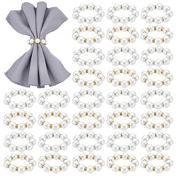 (52) Непрозрачная лаванда 100шт. 2цветные кольца для салфеток из смолы, держатель для салфеток, ежедневные аксессуары для свадебного ресторана, разноцветные, 42 мм, 50 шт / цвет