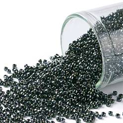 (89) Metallic Moss Toho runde Rocailles, japanische Rocailles, (89) Metallmoos, 15/0, 1.5 mm, Bohrung: 0.7 mm, über 3000pcs / Flasche, 10 g / Flasche