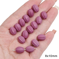 Oval 5шт. фарфоровые бусины ручной работы, фламинго, овальные, 10x8 мм